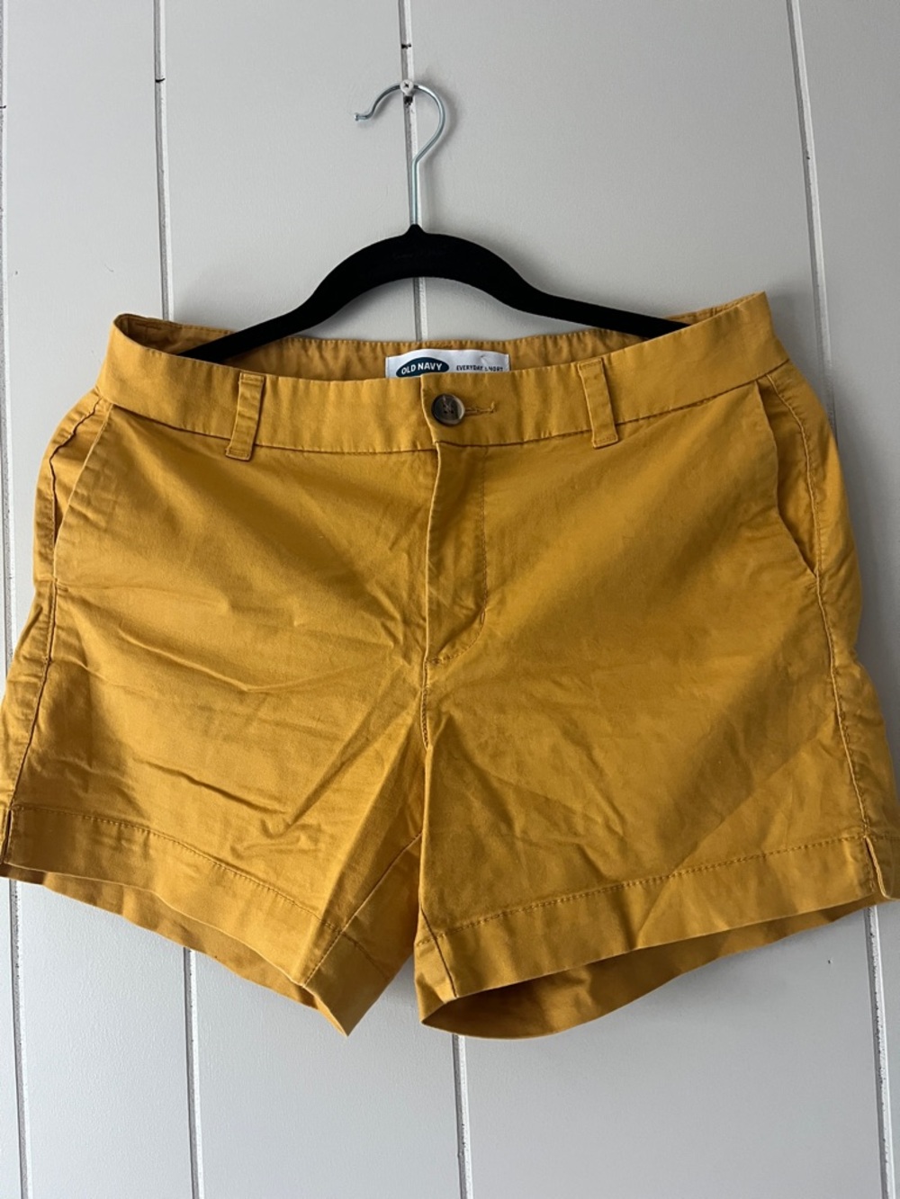 Old Navy Women's Mustard Gold Cotton Shorts